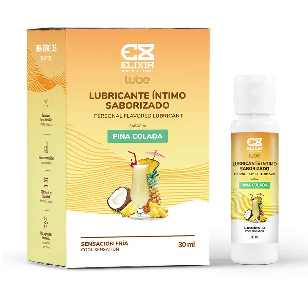 Lubricante Vagian Fr O Saborizado Pi A Colada Ml Fantasias Sex