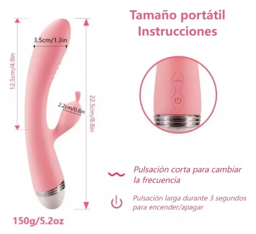 Vibrador Love 8 ritmos de vibración recargable