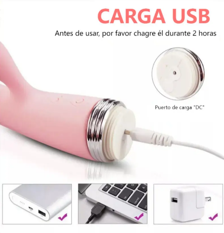 Vibrador Love 8 ritmos de vibración recargable