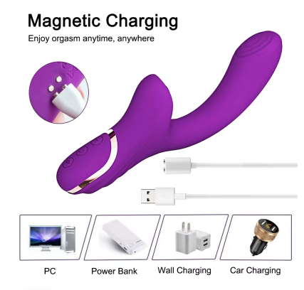 Vibrador con succion 10 ritmos de succion y vibracion