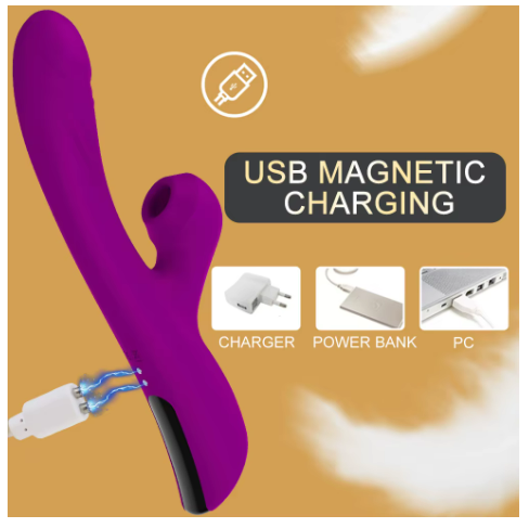 Vibrador, succionador, se calienta en la punta