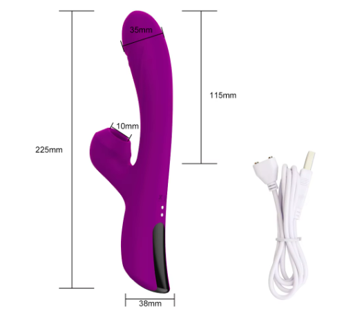 Vibrador, succionador, se calienta en la punta
