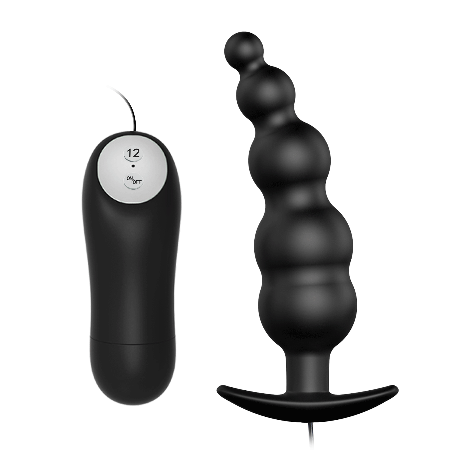 Plug vibrador anal con control