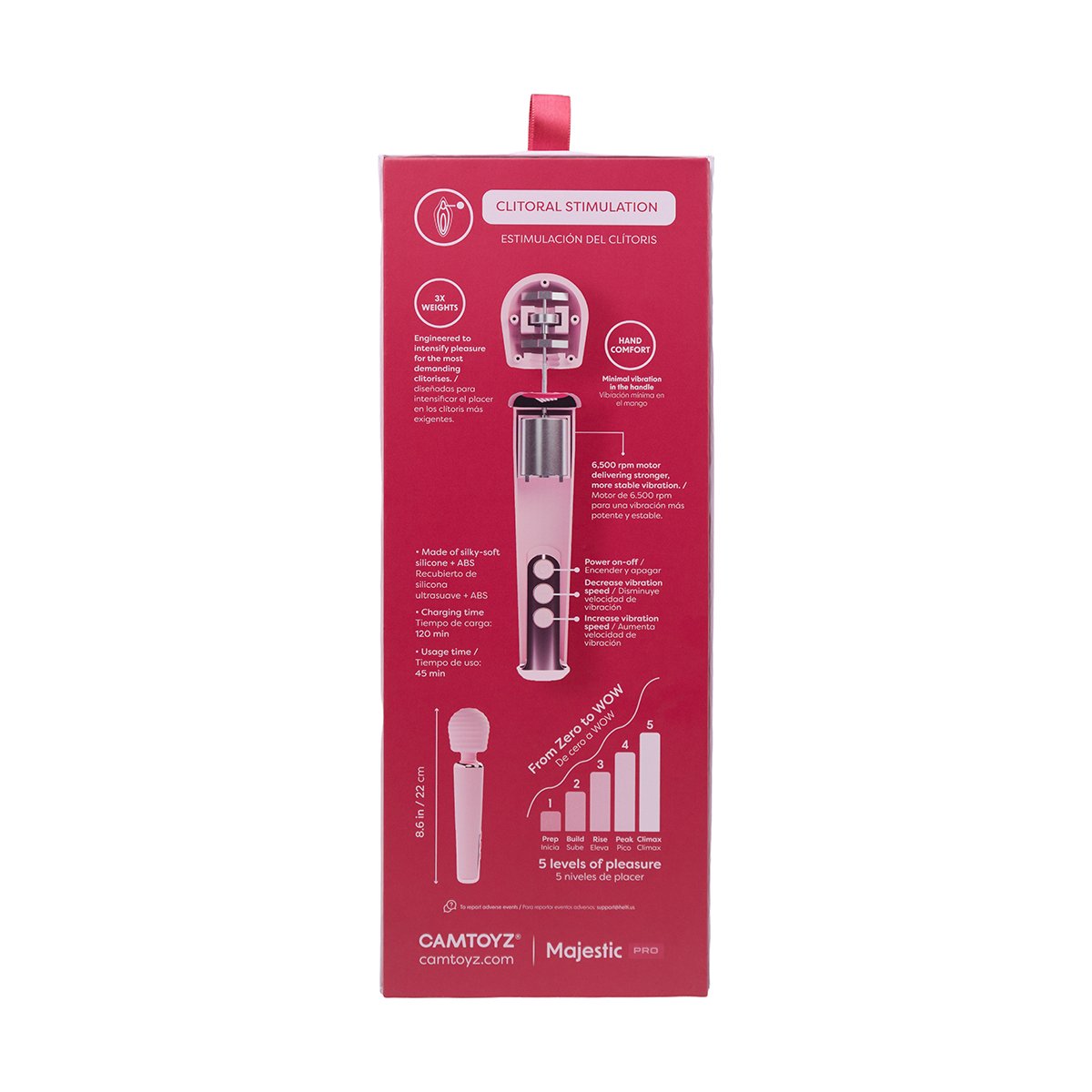 Vibrador Hitachi APP 5 velocidades de vibracion