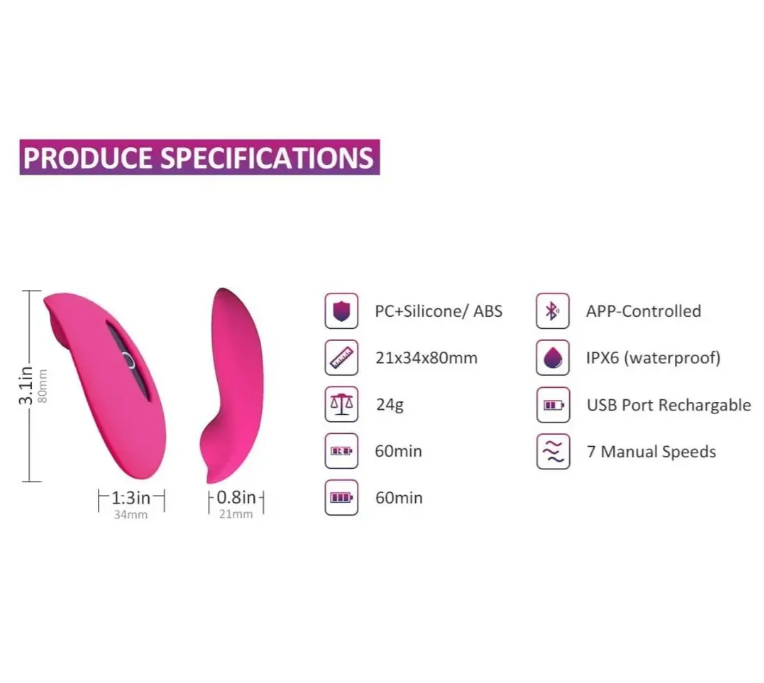 Panty vibrador APP, multi velocidades